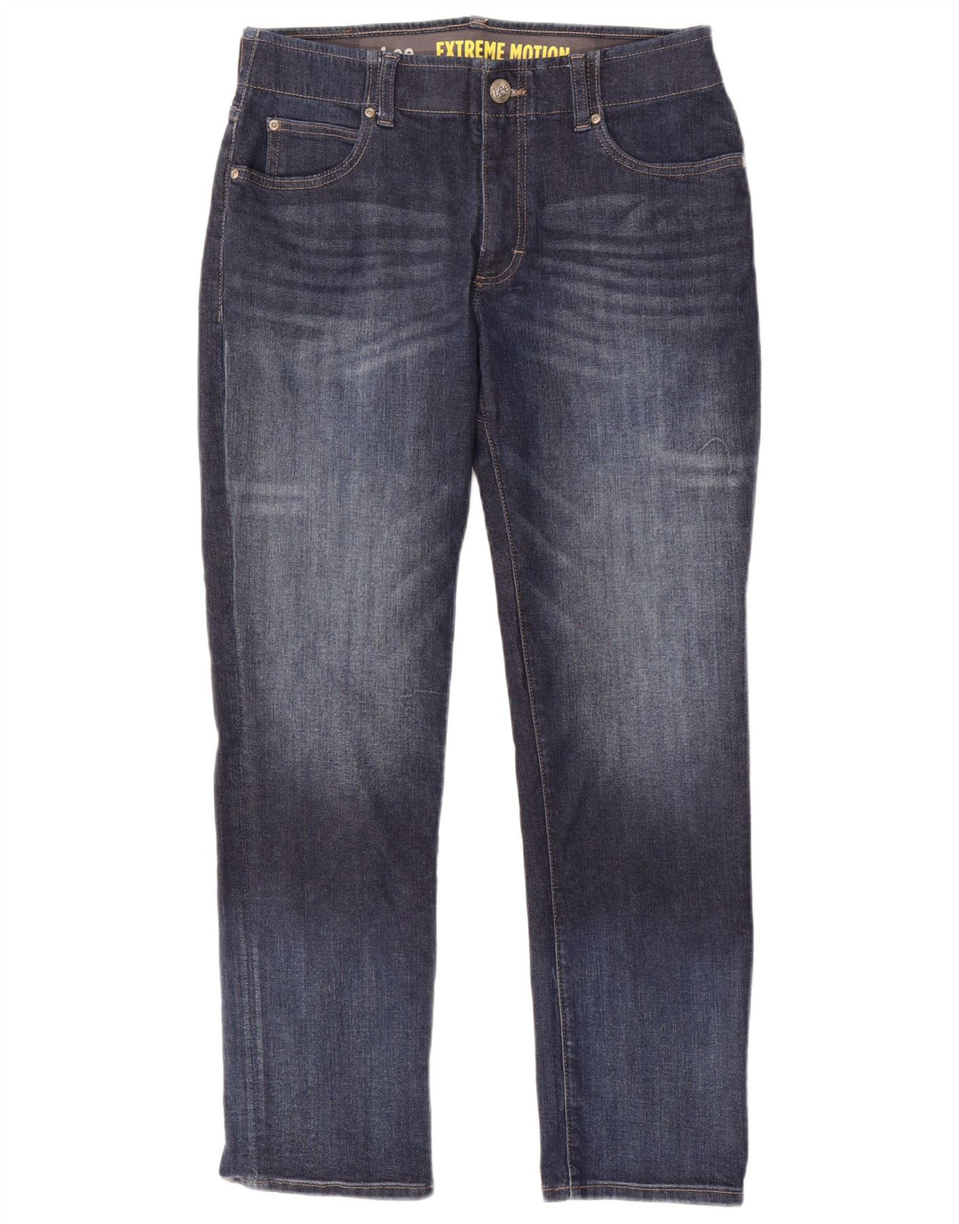 LEE Mens Straight Jeans W32 L30 Blue Cotton
