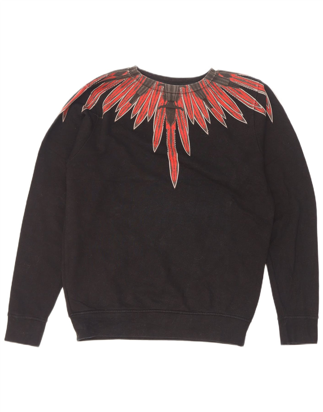 Мужской свитшот Marcelo Burlon с абстрактным узором, джемпер XS, черный хлопок