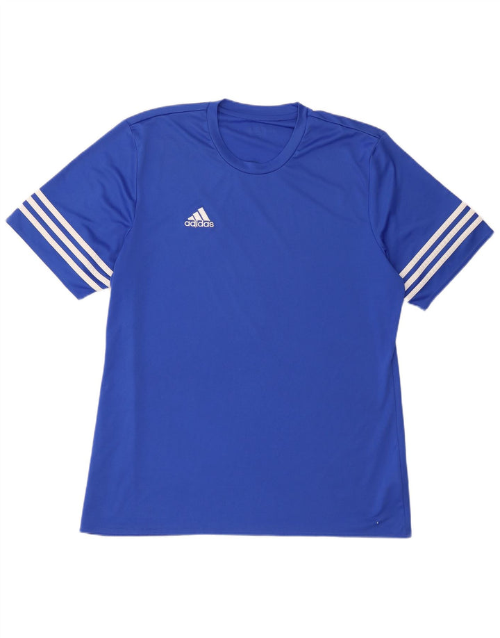 Мужская футболка Adidas Top 2XL Синяя Полиэстер