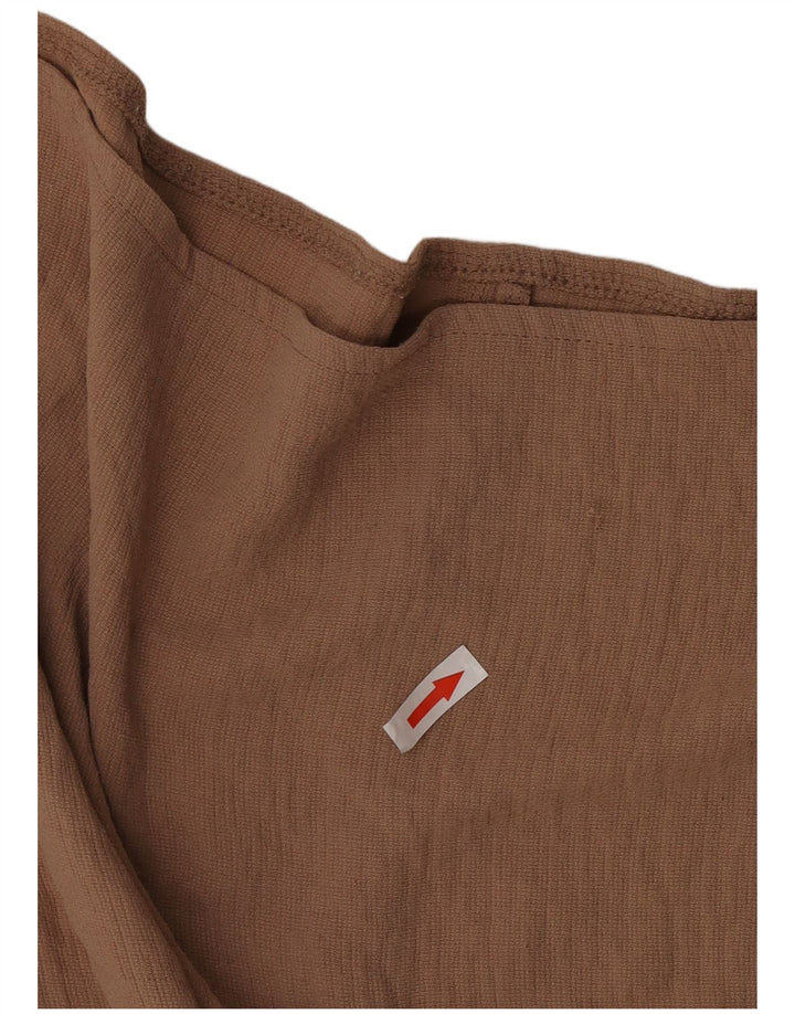 Женская блузка с рукавом 1/2 Zara UK 10, маленький коричневый цвет