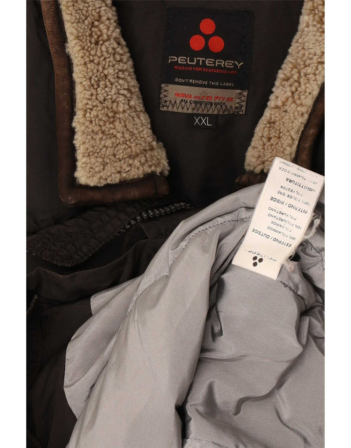 Мужская куртка PEUTEREY Utility UK 44 2XL Коричневый полиамид