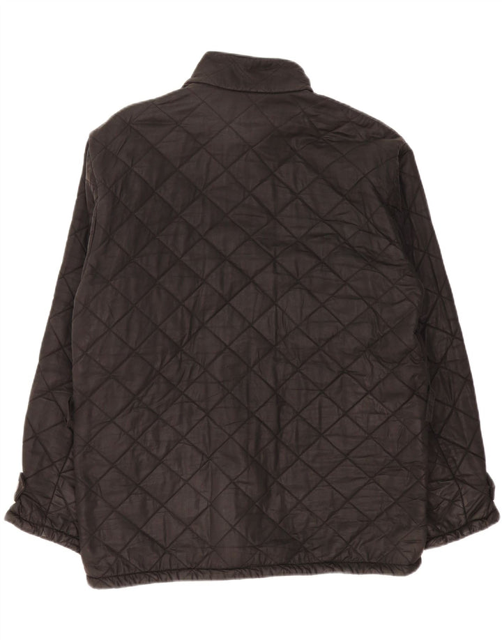 Мужская стеганая куртка Barbour UK 40, большая черная, хлопок