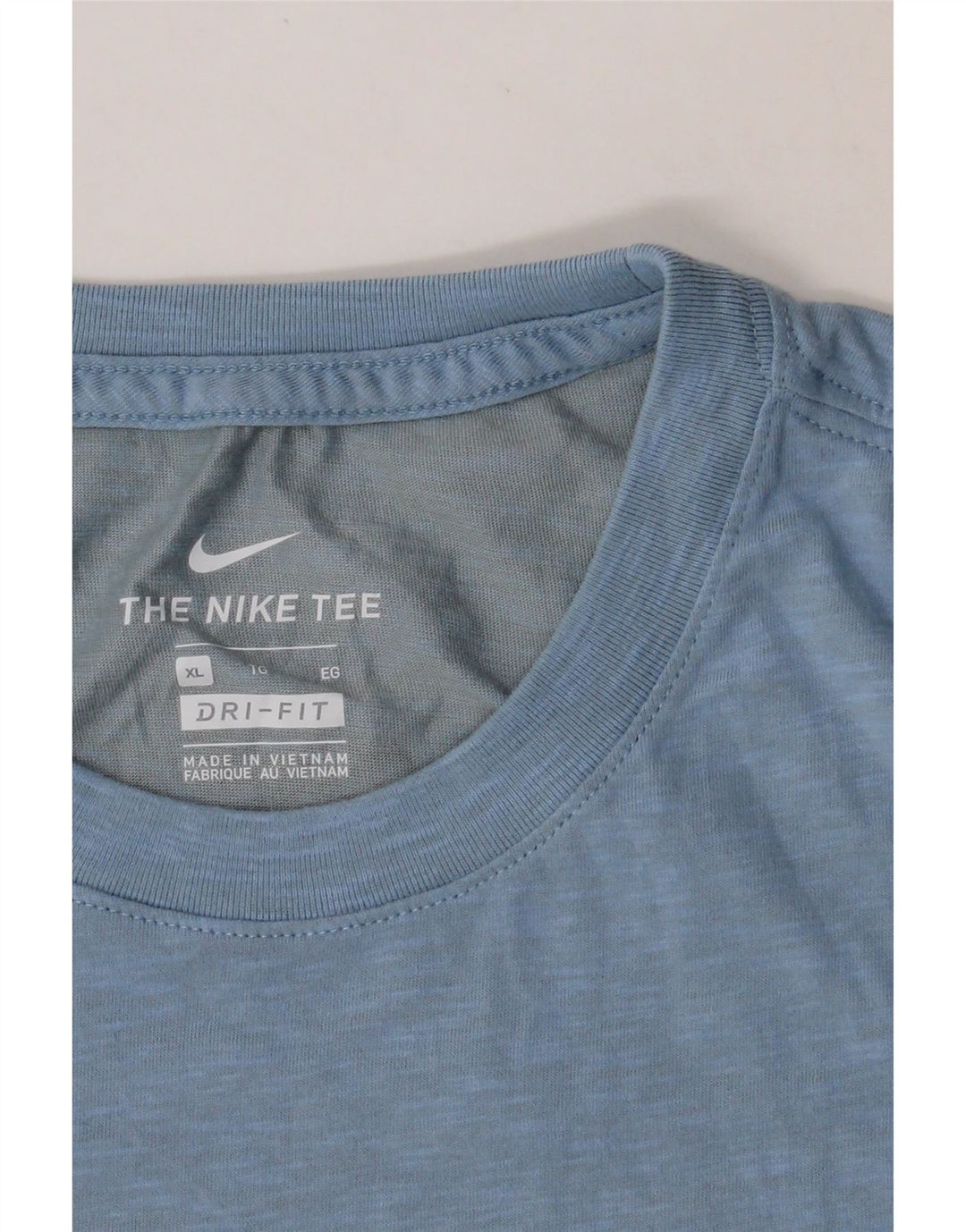 NIKE Mens Dri Fit Graphic T-Shirt Top XL Blue Vintage Nike and Second-Hand Nike from Messina Hembry 