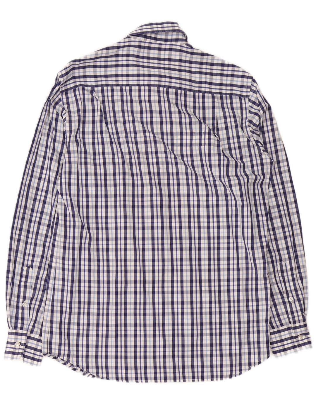 Мужская рубашка в клетку Paul & Shark, хлопковая синяя клетка среднего размера