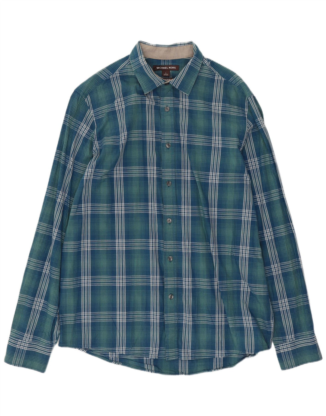 Michael Kors Мужская рубашка классического кроя из хлопка большого размера синего цвета