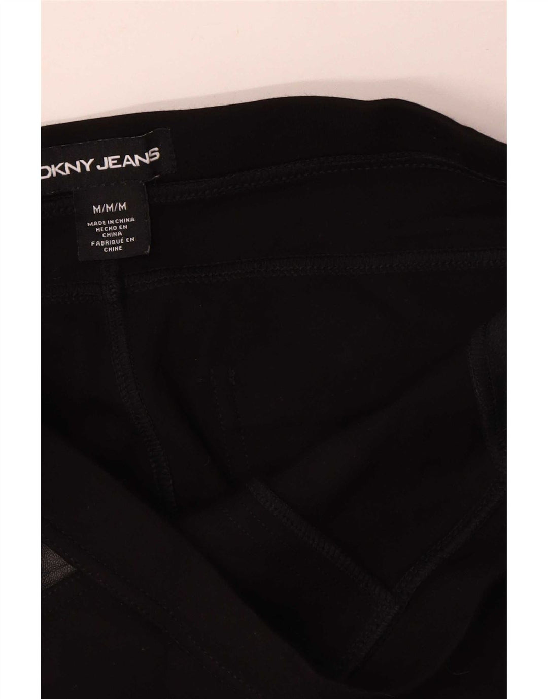 Dkny Женские узкие повседневные брюки среднего размера W30 L29 Черные вискозные