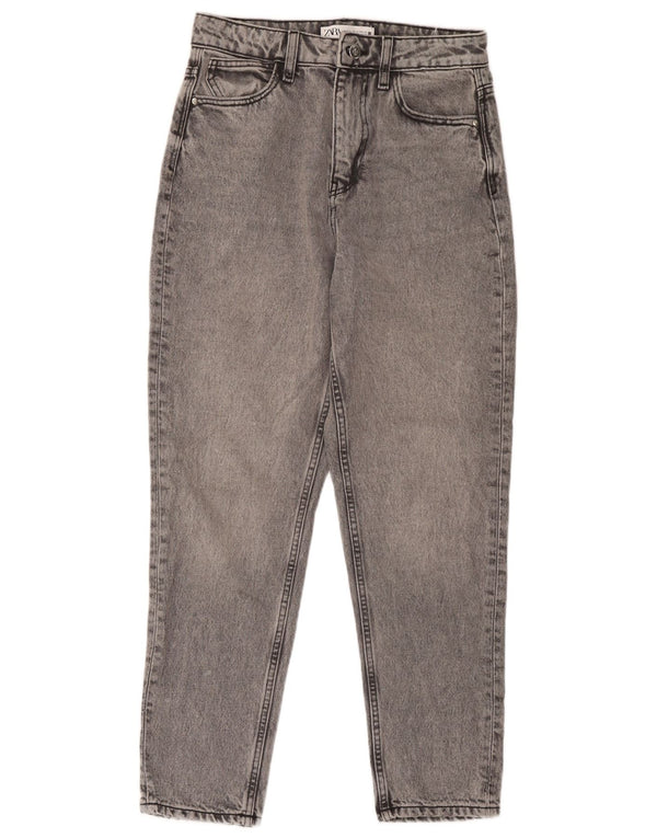 Женские зауженные джинсы Zara EU 36 XS W26 L27, серый хлопок