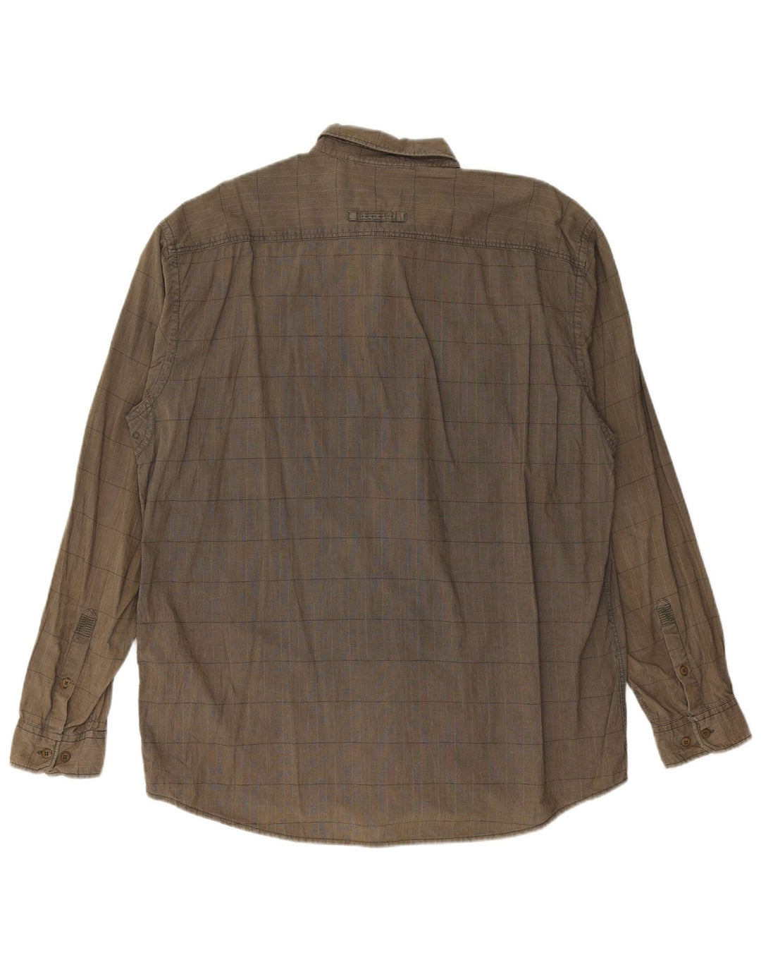 Мужская рубашка стандартного кроя CAMEL ACTIVE XL, хлопок в клетку цвета хаки