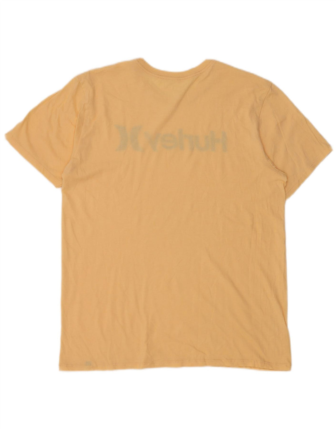 HURLEY Мужская футболка с рисунком, большой желтый хлопок