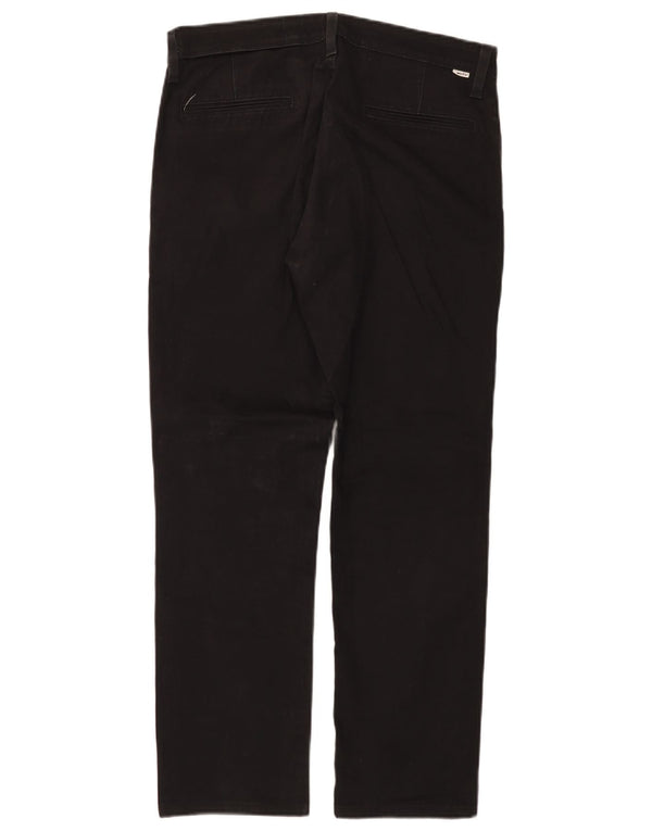 Мужские прямые брюки-чиносы Levi's W33 L28, черные, хлопковые