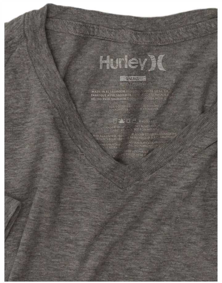 Мужская футболка Hurley, маленький серый хлопок с крапинками