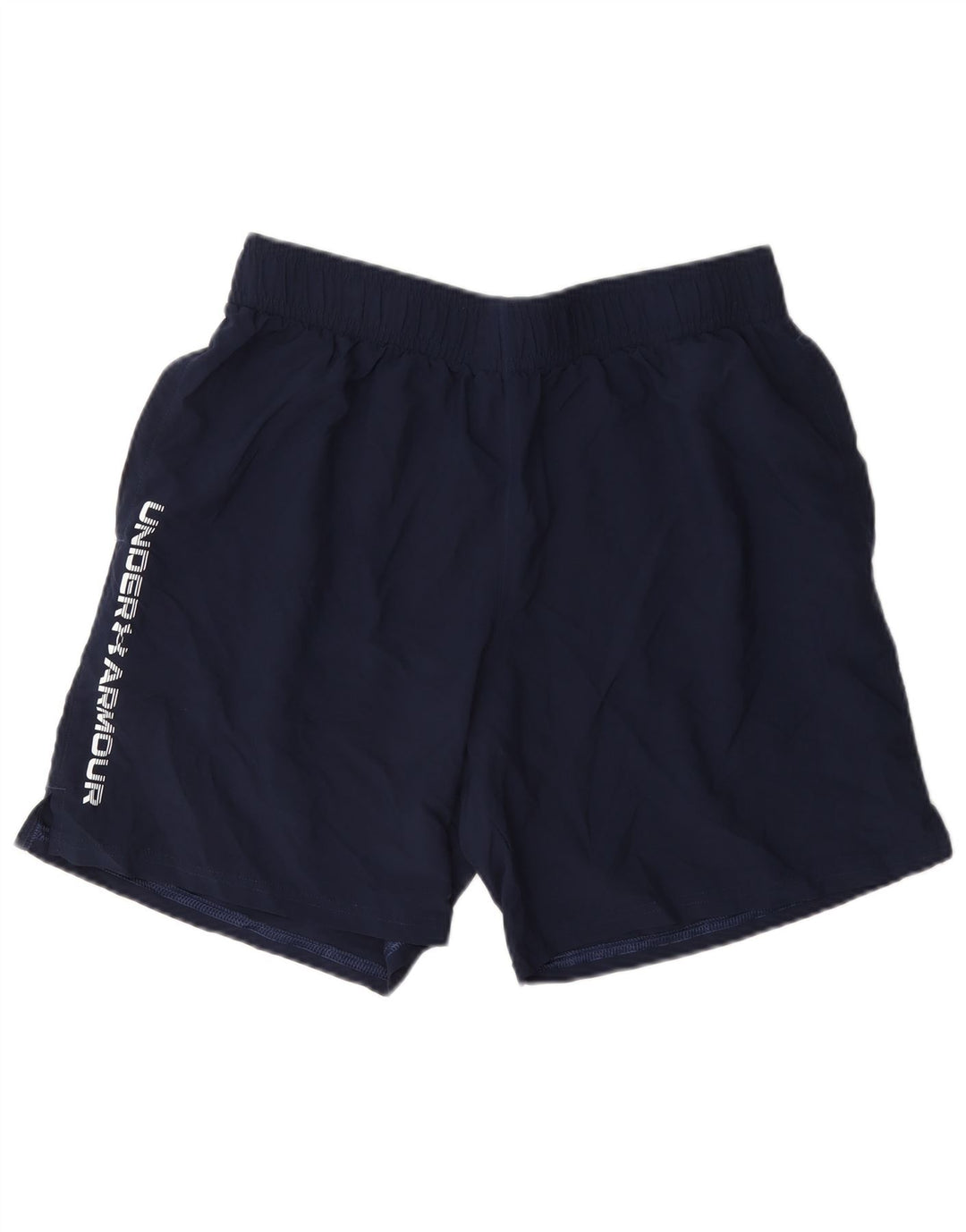 Мужские спортивные шорты с рисунком Under Armour, большие темно-синие, полиэстер