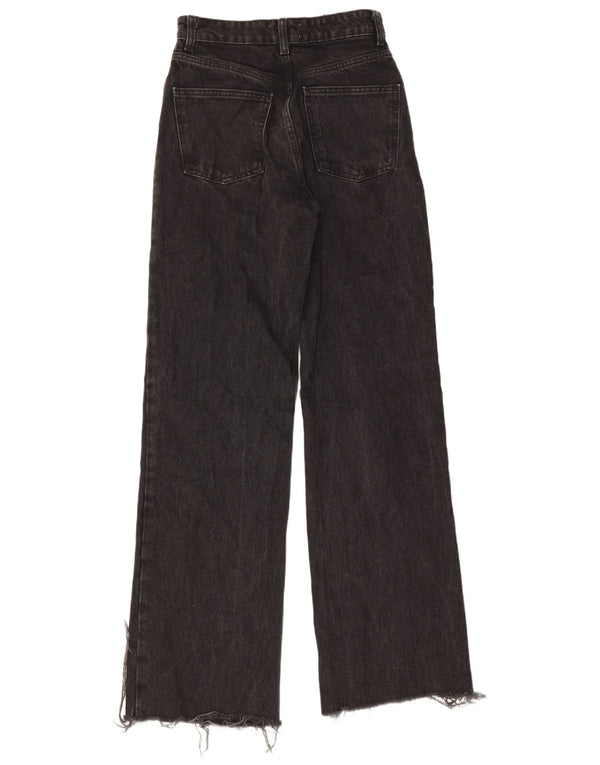Женские широкие джинсы Zara EU 36 XS W26 L33, черный хлопок