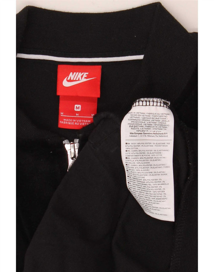 Женская велюровая спортивная куртка Nike UK 14, средний черный полиэстер