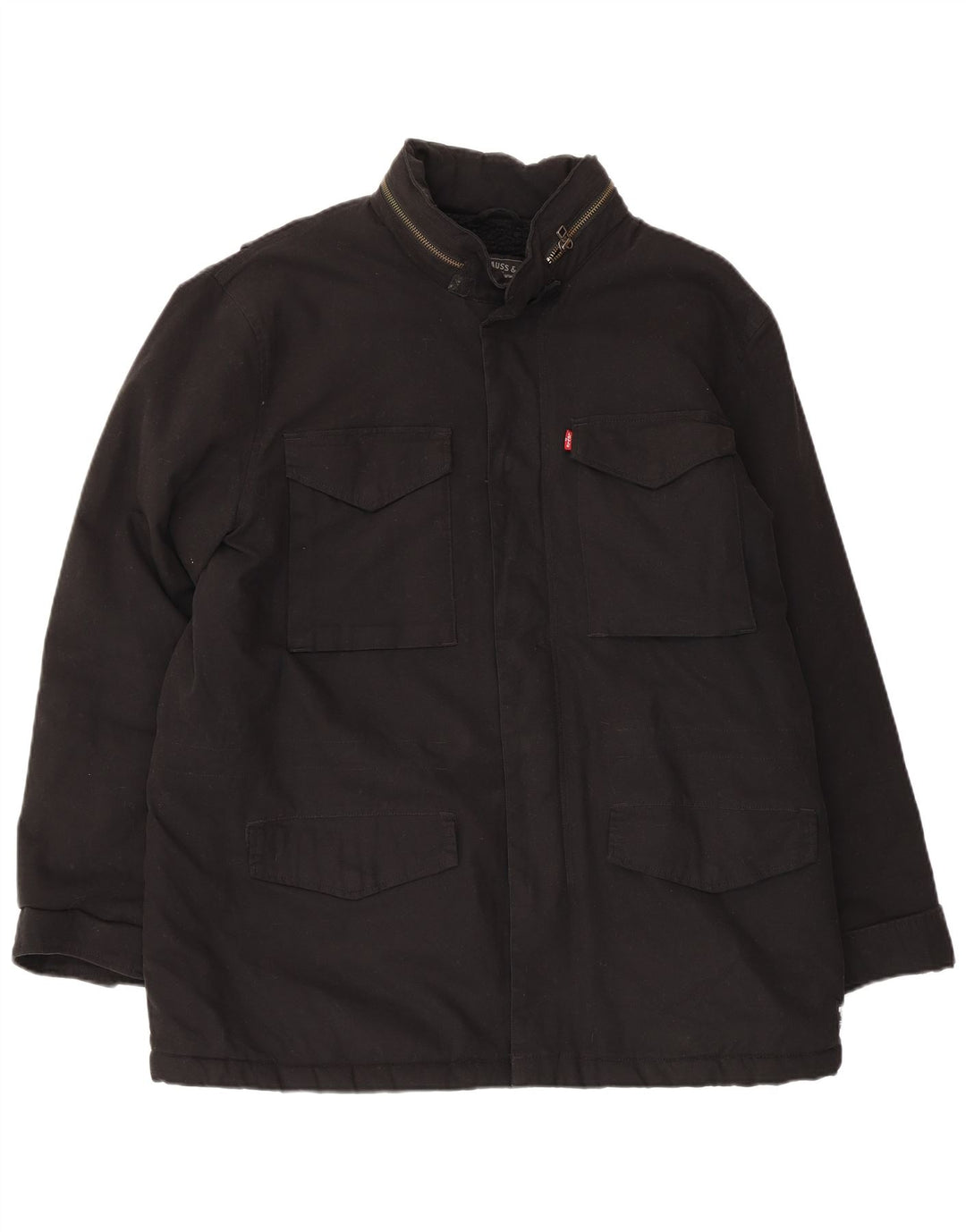 Мужская куртка из шерпа LEVI'S UK 42 XL, черный хлопок