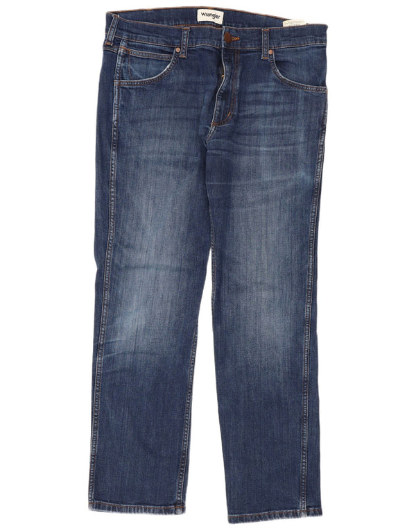 Мужские прямые джинсы Wrangler Greensboro W32 L30, синие, хлопок