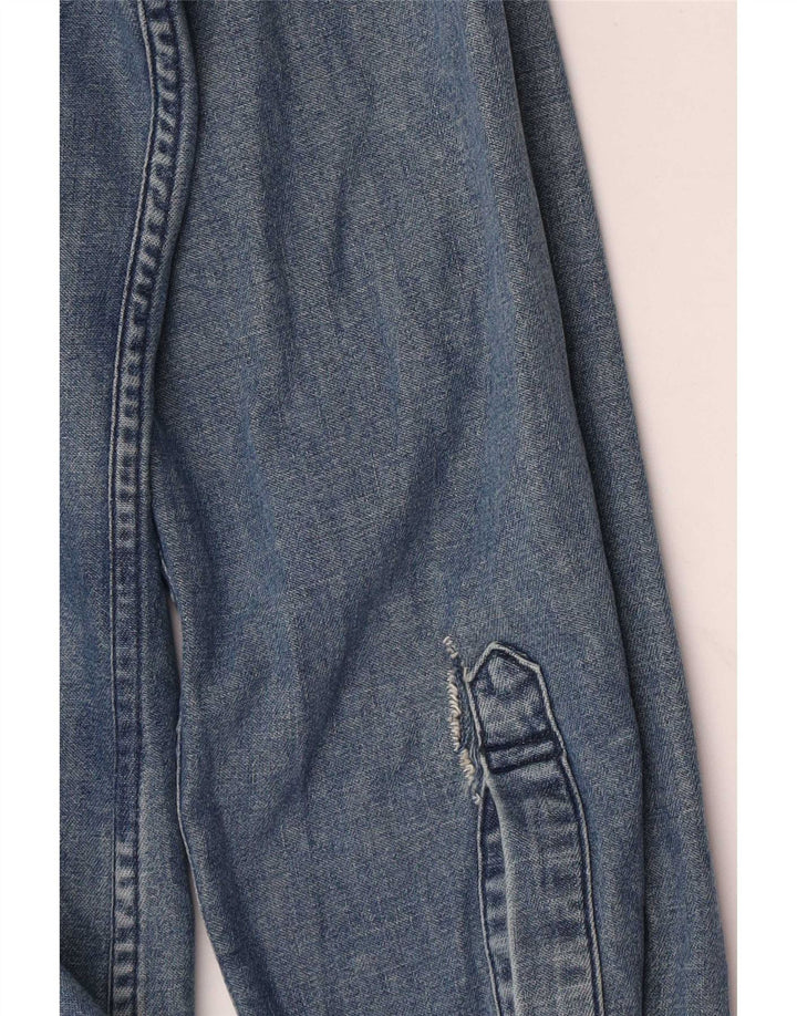 Мужская джинсовая рубашка приталенного кроя Levi's, маленькая синяя хлопковая