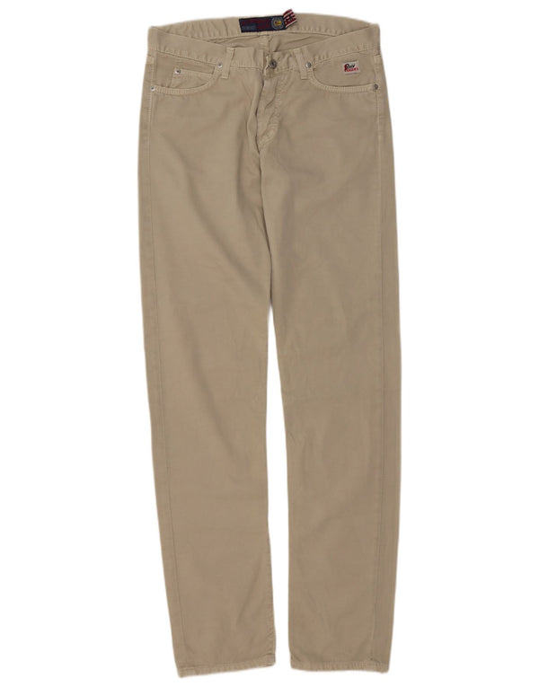 Мужские прямые повседневные брюки Roy Rogers W31 L34, бежевый хлопок