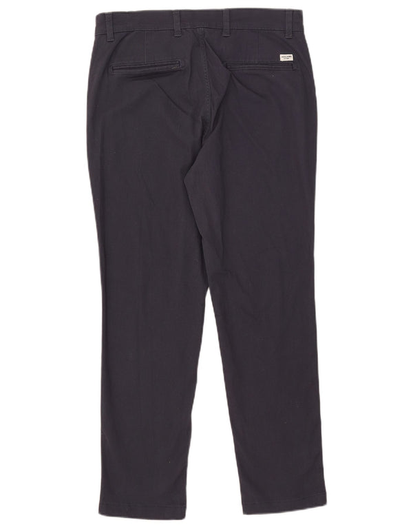 Мужские брюки-чиносы Jack & Jones W30 L26 темно-синие, хлопковые