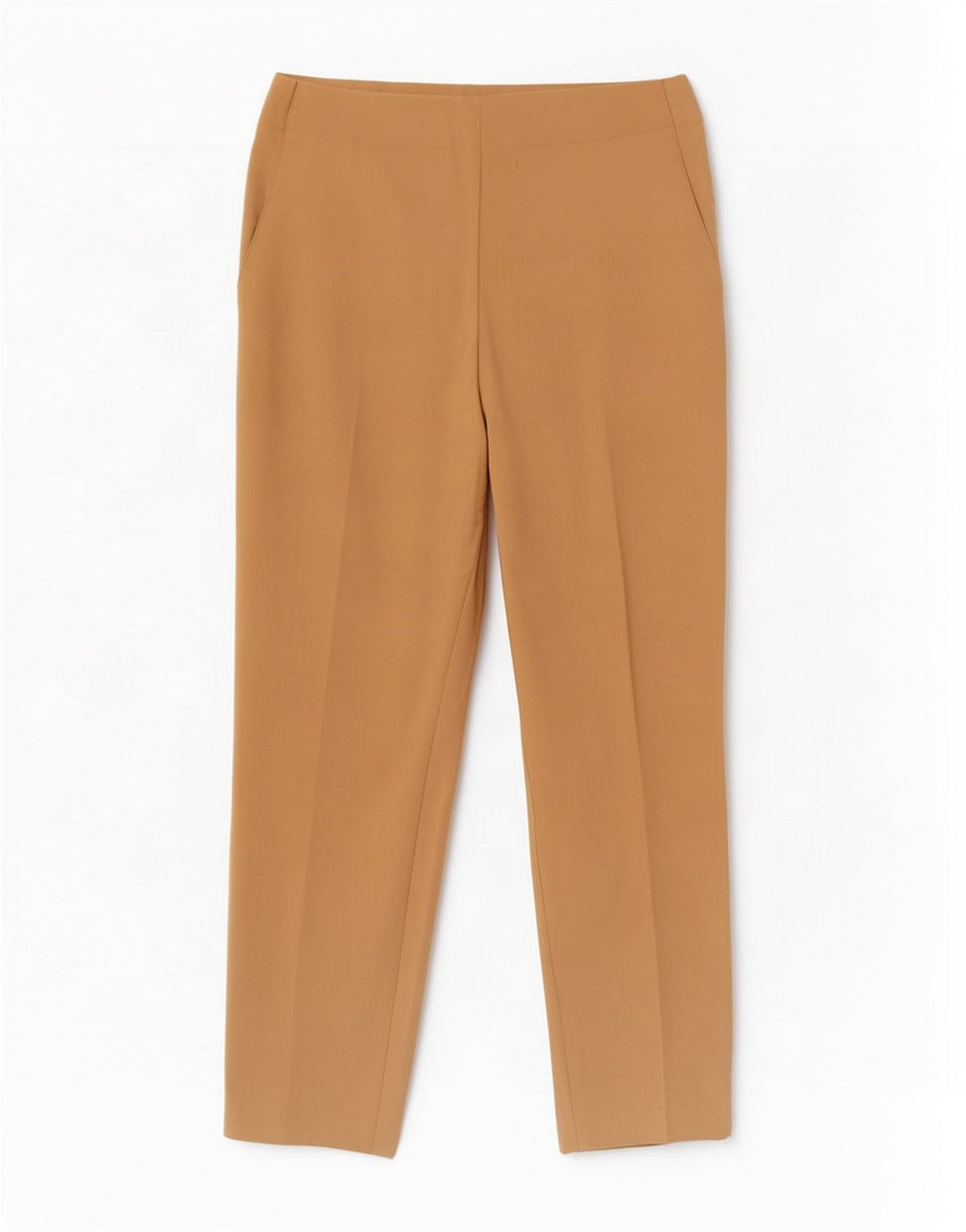 Женские узкие укороченные брюки Zara, большие размеры W33 L24, бежевый полиэстер