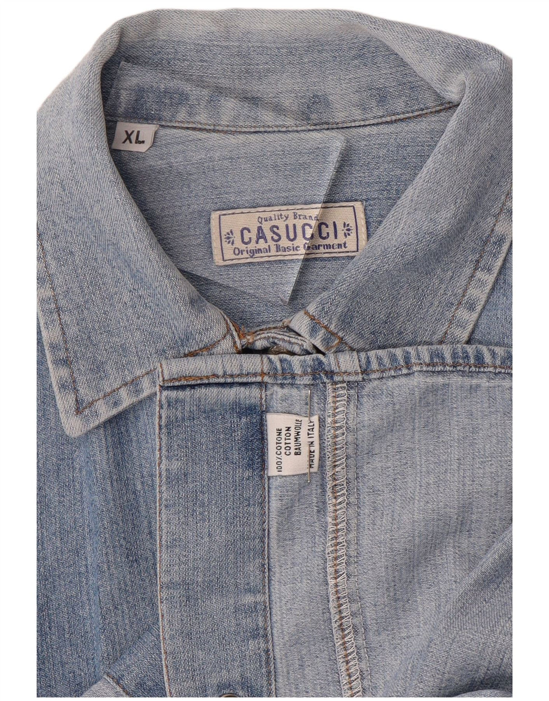 Женская джинсовая рубашка CASUCCI UK 18 XL, синяя, хлопок