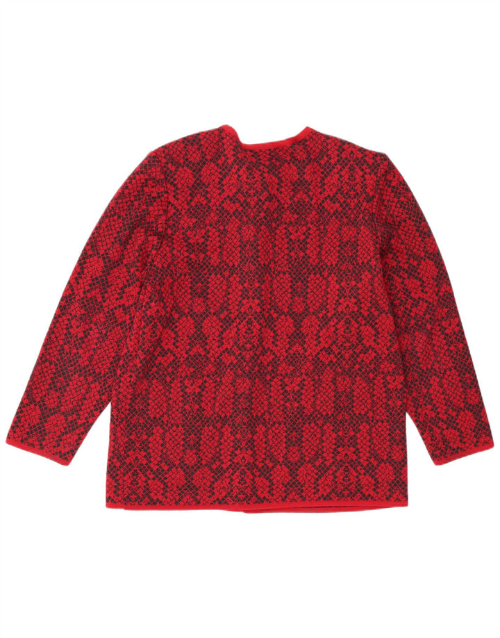 Giuly Женский кардиган-свитер IT 48 XL Красный Fair Isle Wool