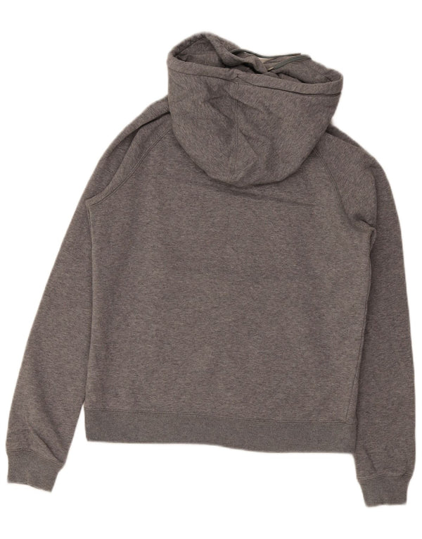 Женский джемпер с капюшоном с графическим рисунком Nike UK 10, маленький серый хлопок