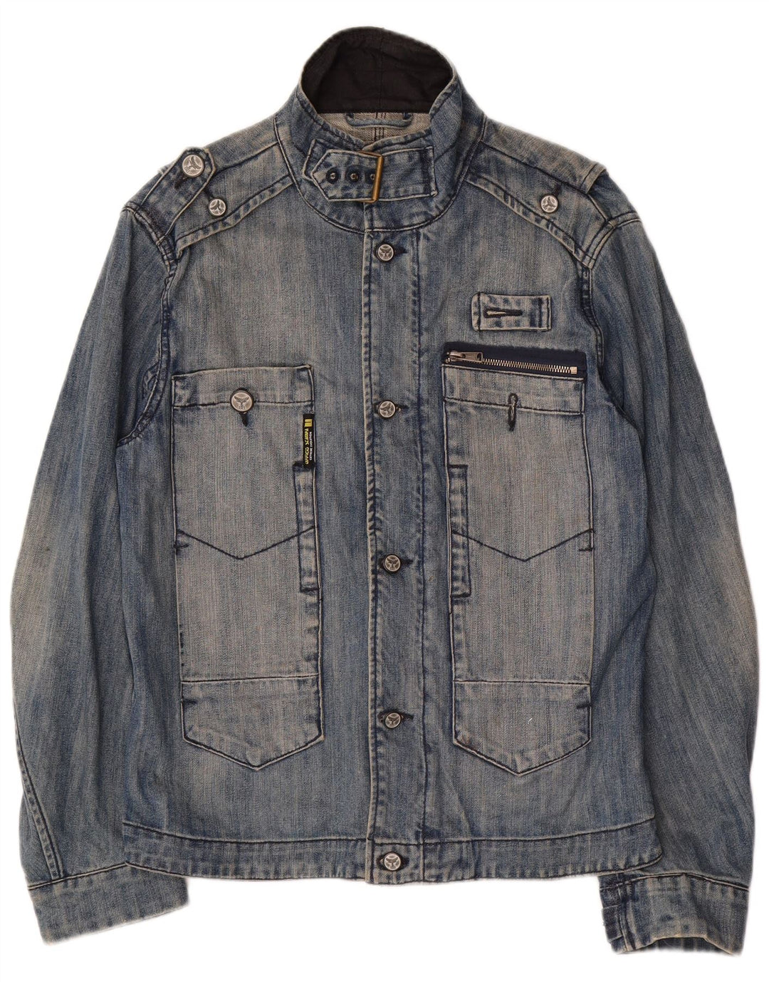 Винтажная мужская джинсовая куртка UK 38 средний синий
