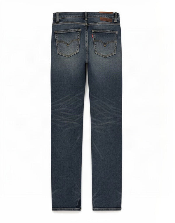 Джинсы скинни Levi's 510 с потертостями для мальчиков 11–12 лет W27 L28, синий хлопок
