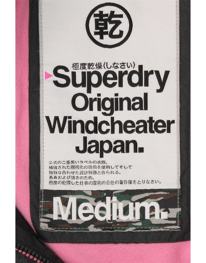 Женская ветровка с капюшоном Superdry UK 14, средний серый