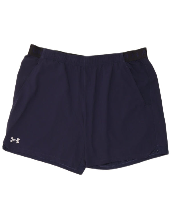 Мужские спортивные шорты с рисунком Under Armour 2XL, темно-синие