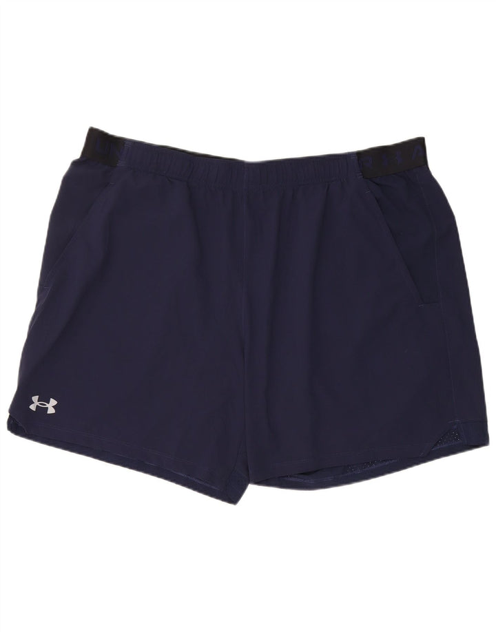 Мужские спортивные шорты с рисунком Under Armour 2XL, темно-синие