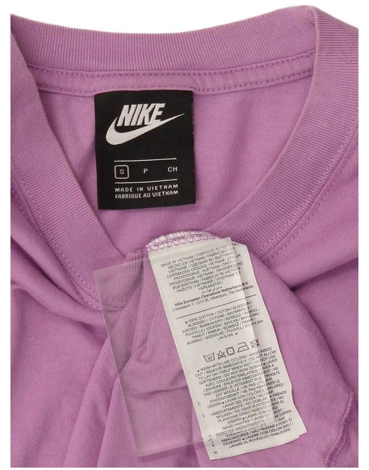 Мужская футболка NIKE, маленькая, фиолетовая, хлопковая