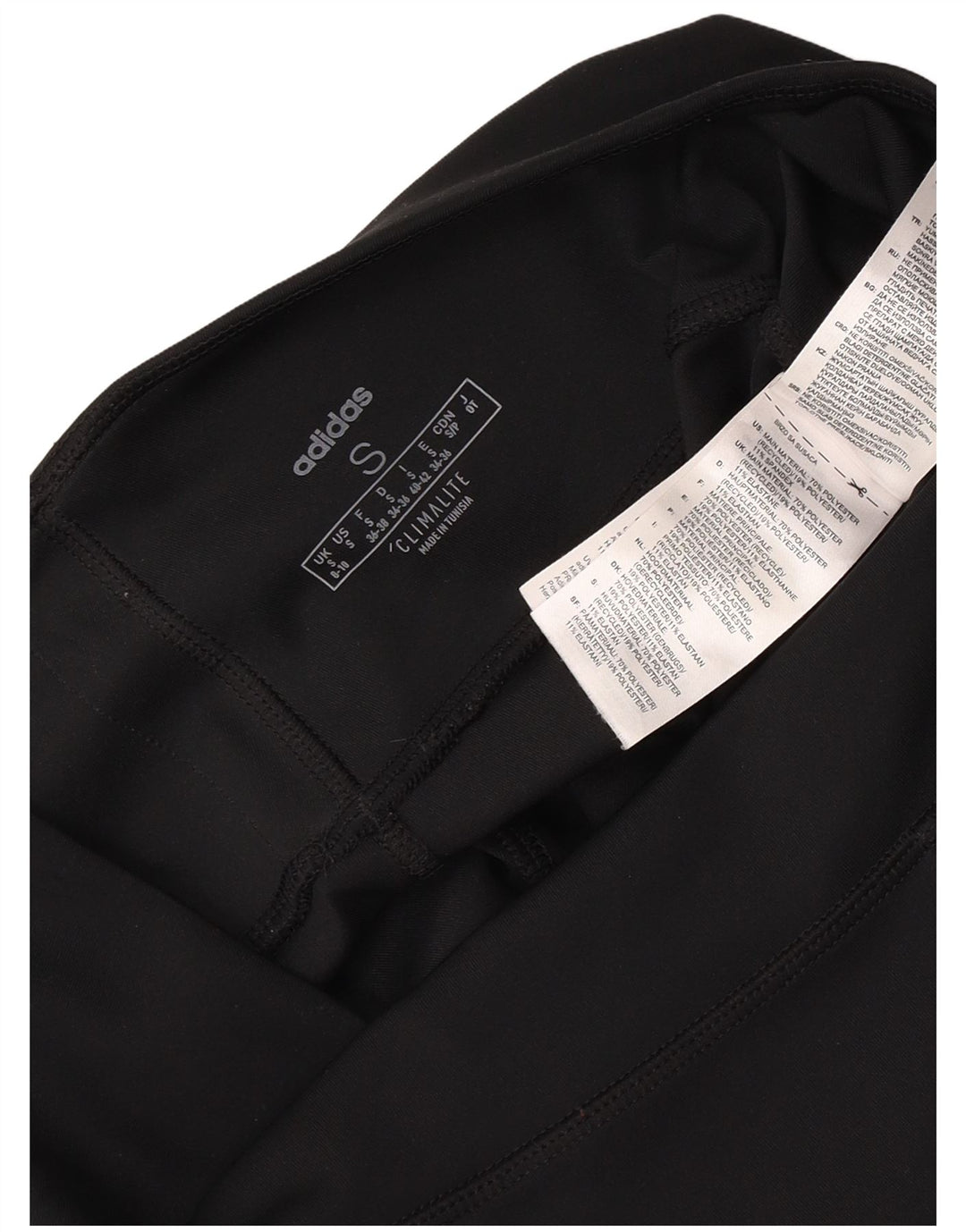 Женские леггинсы Adidas Climalite UK 8/10, маленькие черные из полиэстера