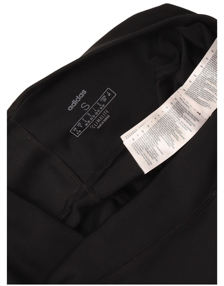 Женские леггинсы Adidas Climalite UK 8/10, маленькие черные из полиэстера
