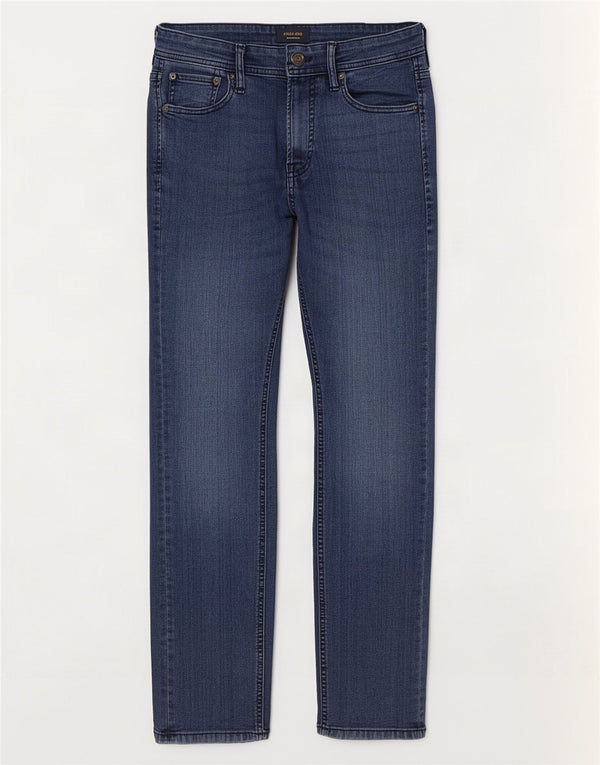 Мужские узкие джинсы Jack & Jones GLENN W29 L30, темно-синий хлопок