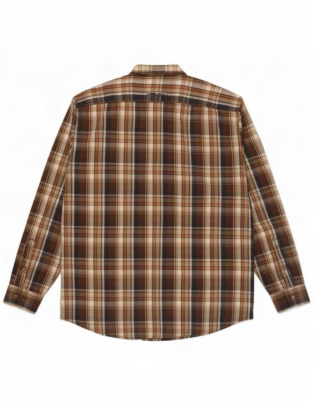 Мужская рубашка Camel Active 2XL, коричневая клетка, хлопок