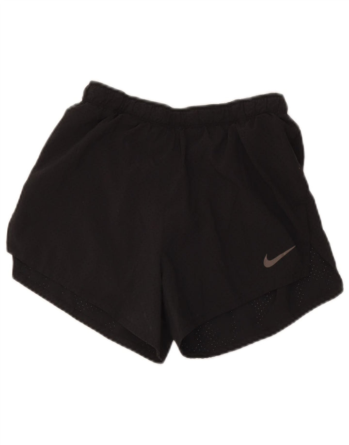 Женские спортивные шорты Nike Dri Fit UK 8, маленькие черные, полиэстер