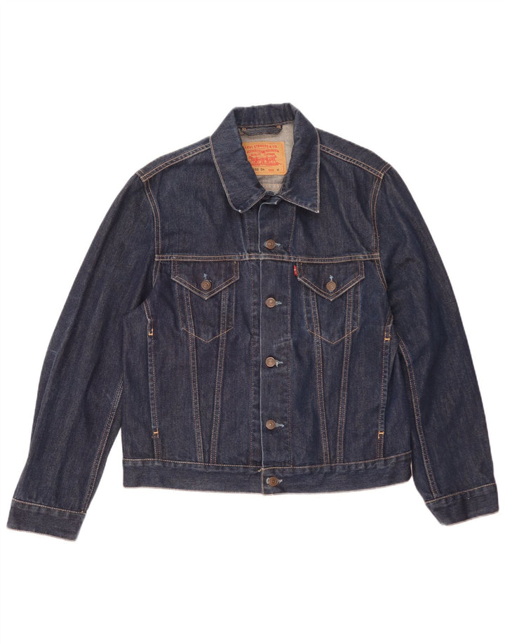 Мужская джинсовая куртка Levi's UK 38, средний темно-синий, хлопок