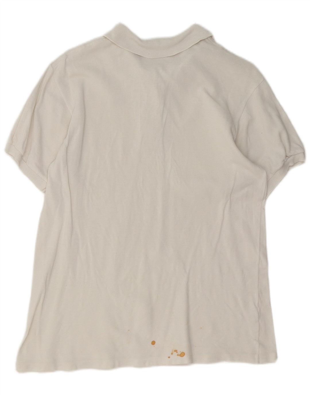 Женская рубашка поло Lacoste, размер 46 XL, белый хлопок