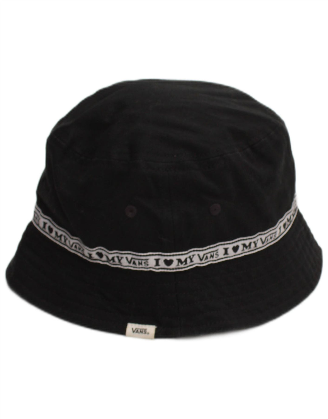 VANS Womens Graphic Bucket Hat Small Black Cotton Modern