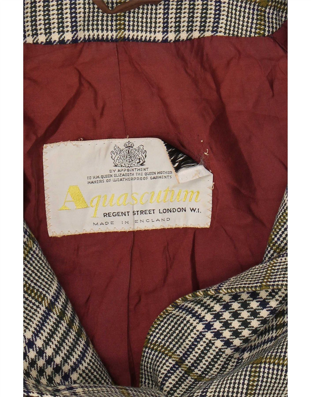 Aquascutum Женское Пальто UK 14 Средне-серый "гусиные лапки"