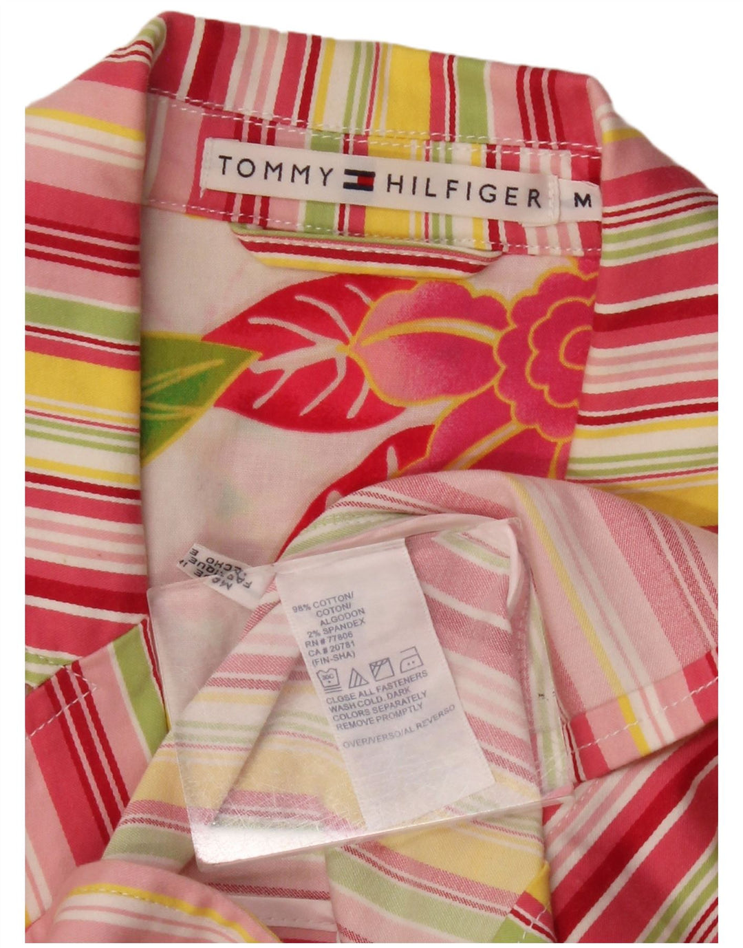 Женский укороченный пиджак Tommy Hilfiger UK 12, средний, разноцветный в полоску