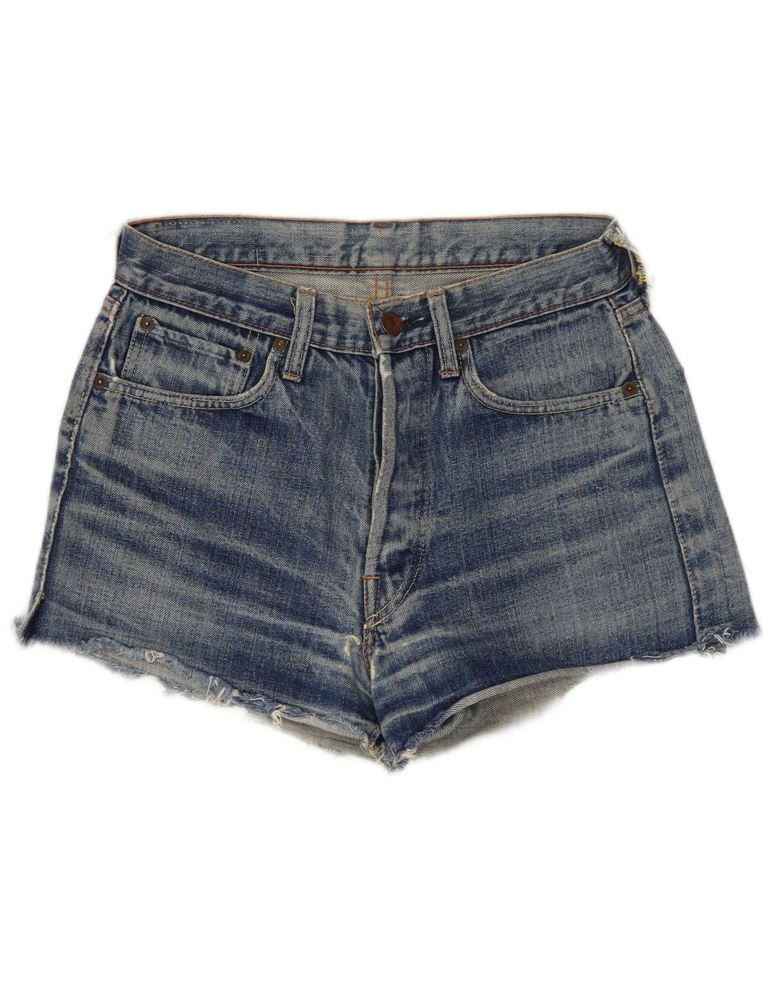 Женские джинсовые шорты Levi's W28, средние синие