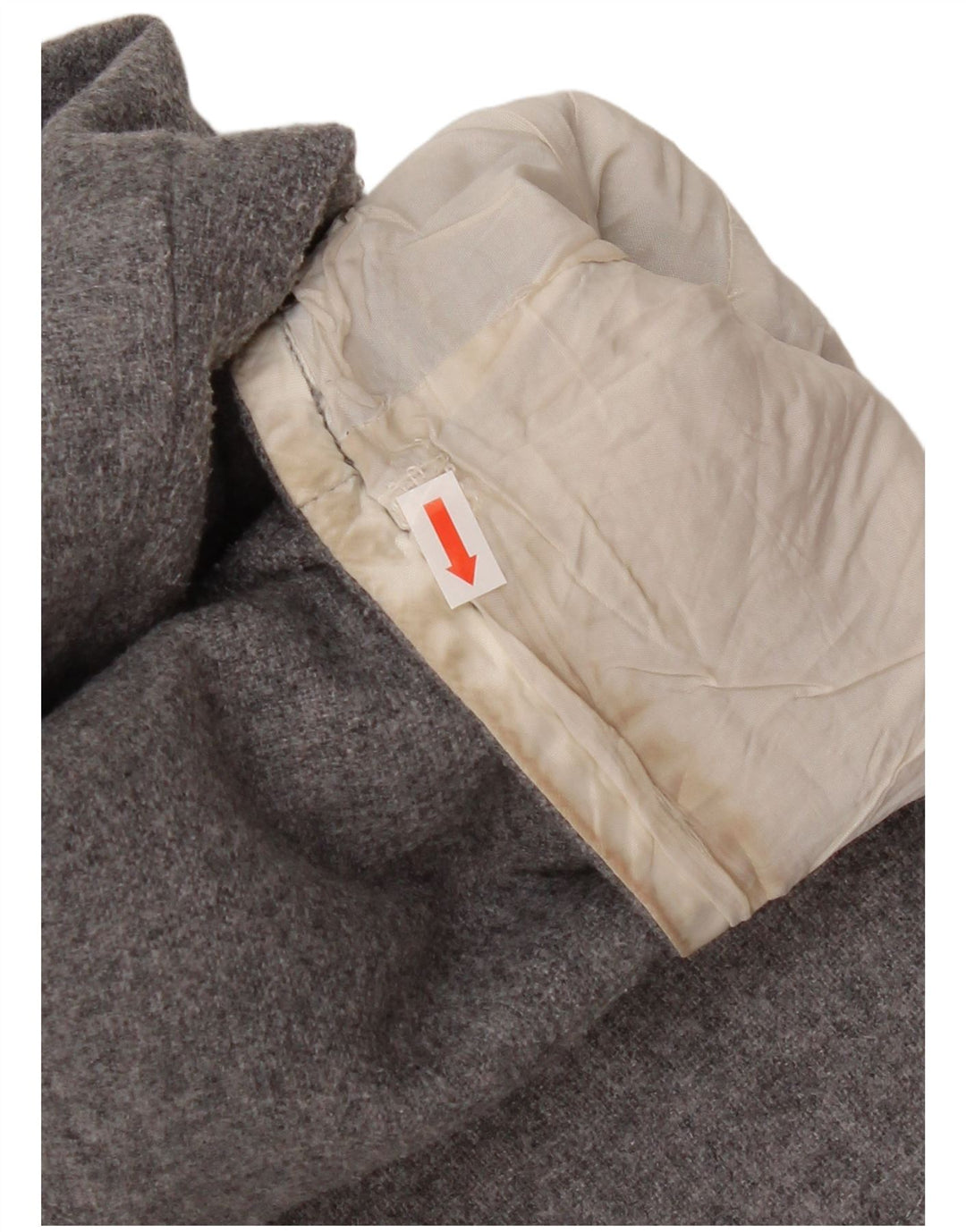 Женское пальто с капюшоном Tommy Hilfiger UK 18 XL серое шерстяное