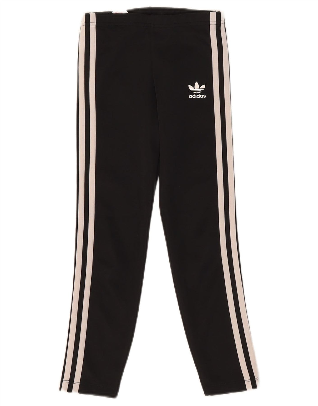 Леггинсы Adidas для девочек 7-8 лет, черные, полиэстер
