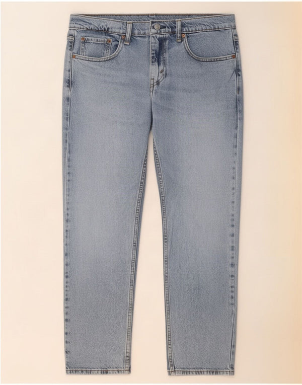 Мужские зауженные джинсы Levi's 502 W32 L30 синие, хлопок