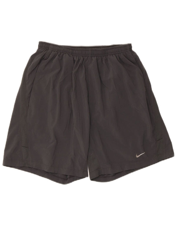 Мужские спортивные шорты Nike Dri Fit, маленькие серые