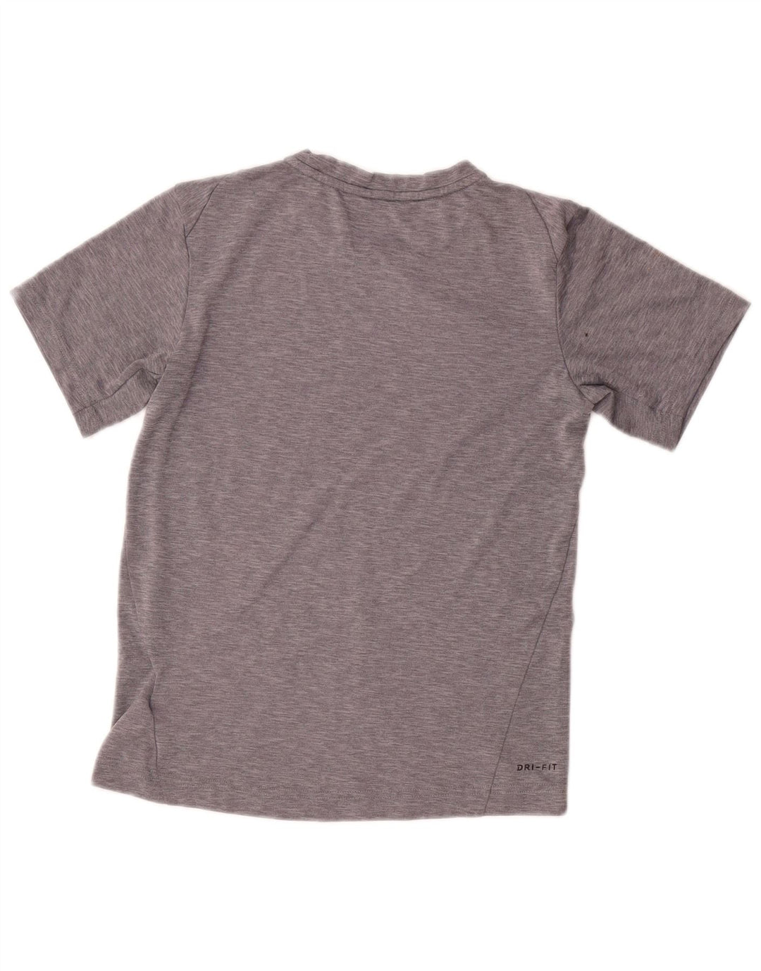 Футболка с рисунком Nike Dri Fit для мальчиков, топ 10–11 лет, средний серый полиэстер