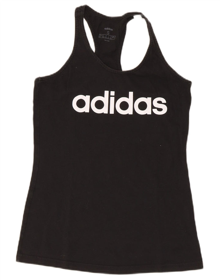 Женский жилет с графическим принтом Adidas UK 8/10, маленький черный
